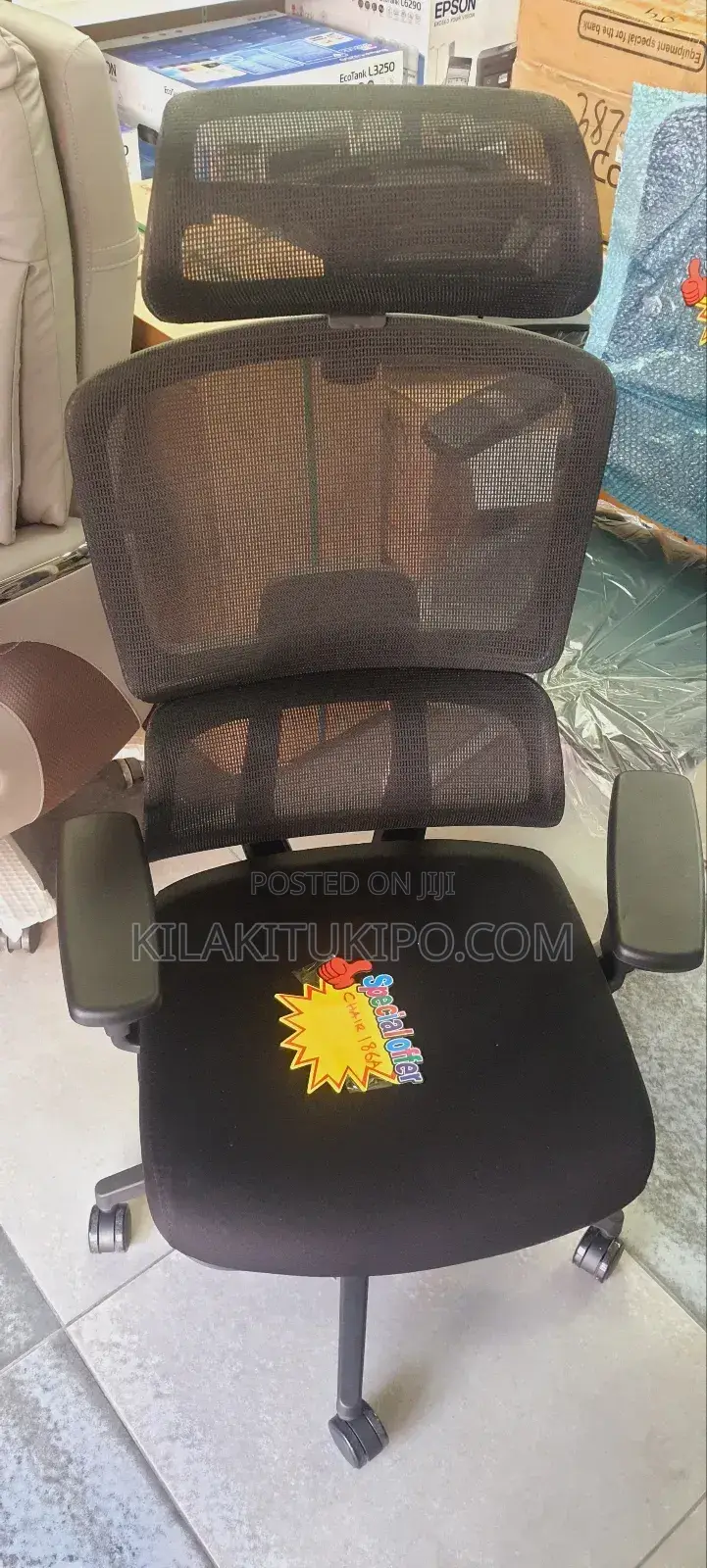 Office Chair With Lumber Head Rest