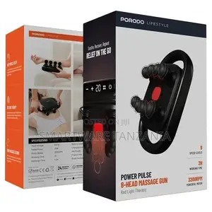 Porodo Lifestyle Power Pulse 8-head Massage Gun - Black