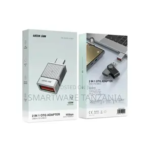 Green Lion 2 In 1 Otg Adapter Usb-a To Usb-c - Gray
