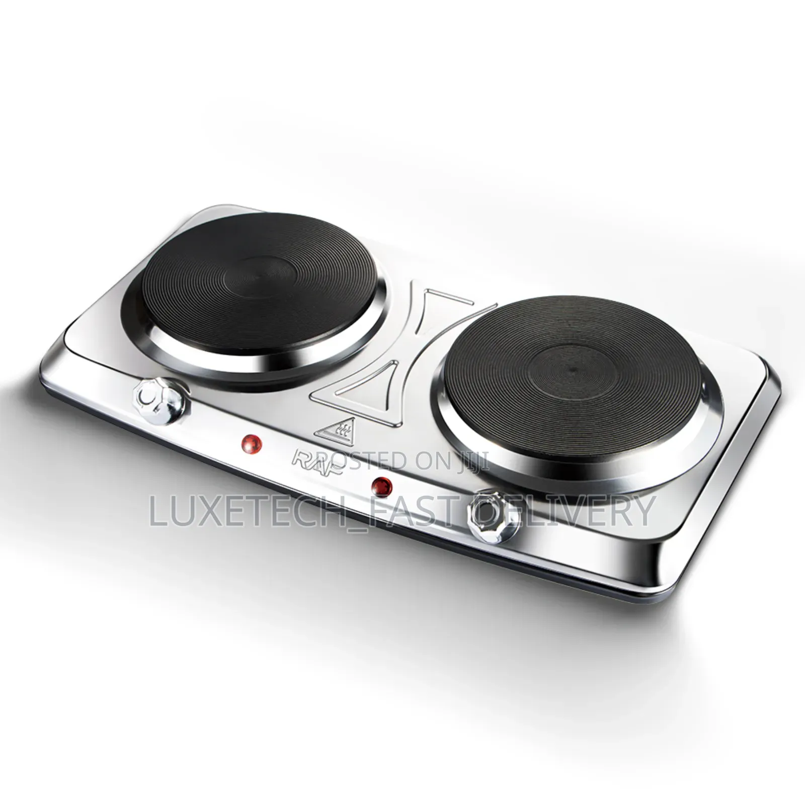Raf Electric Stove With Double Hot Plates R.8205 (Stainless Steel)