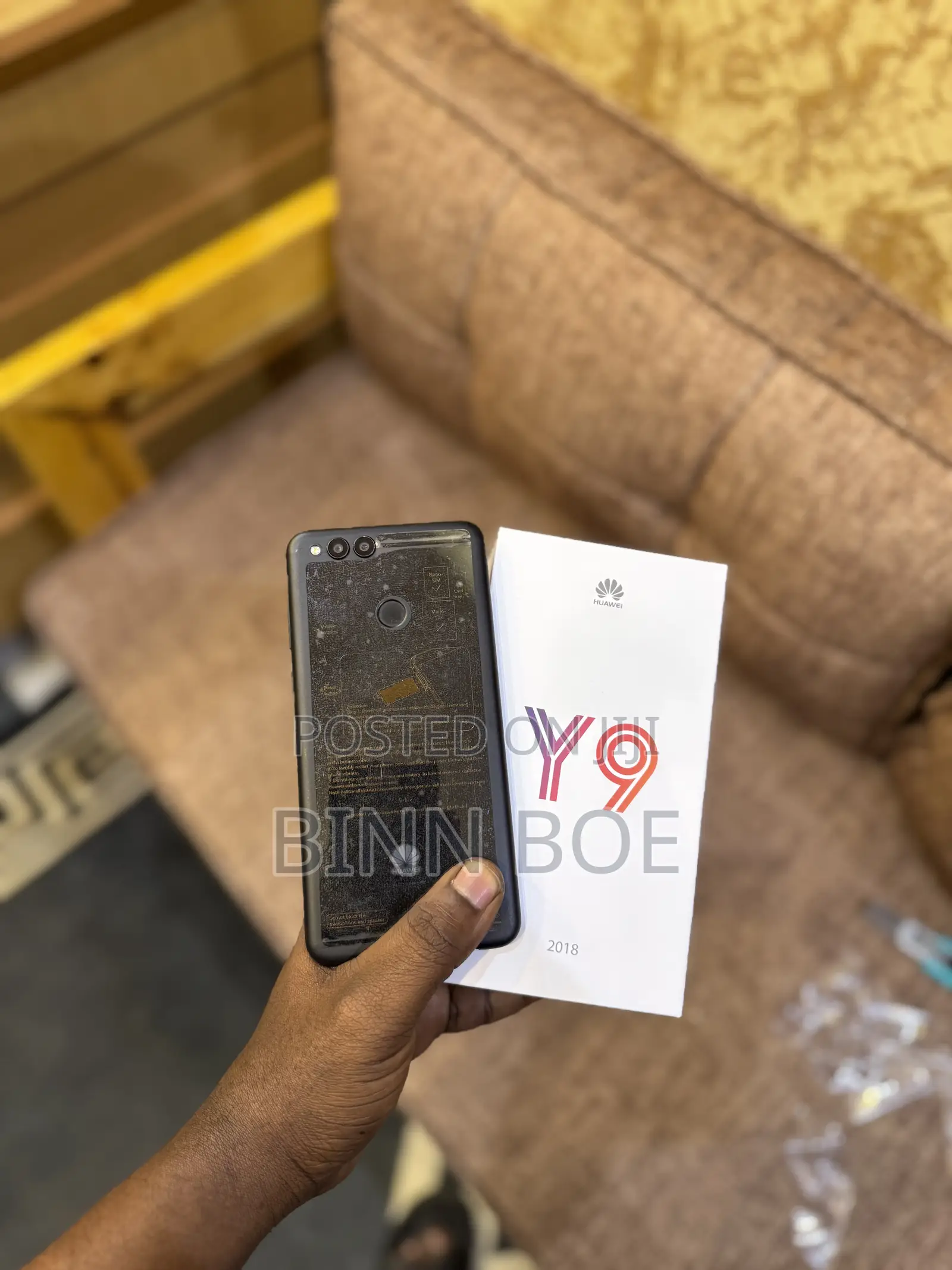 New Huawei Y9 2018 128 GB Black