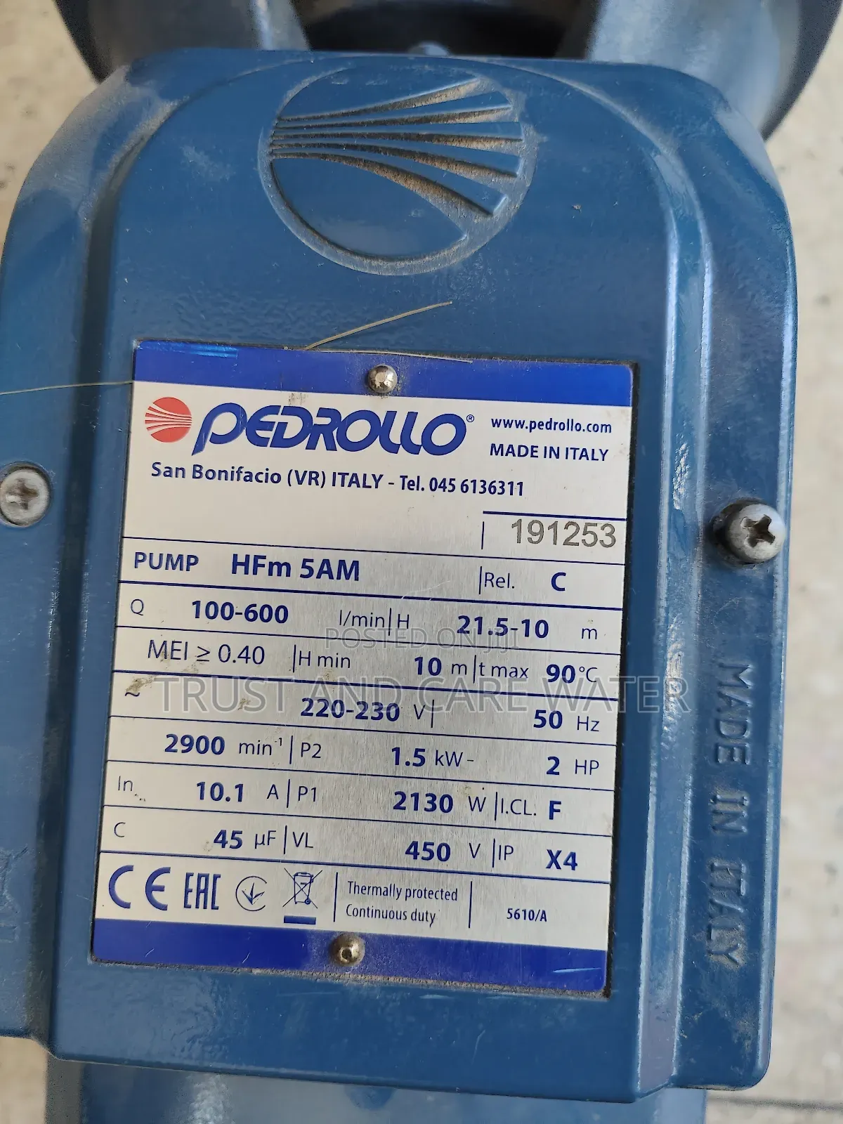 Pedrollo Surface Pump 2hp (2inch)