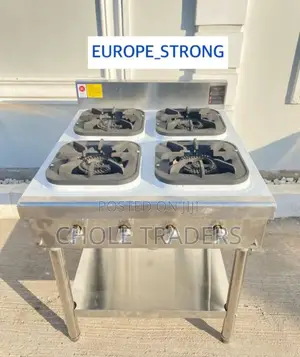 Commercial 4-Burner Gas Stove