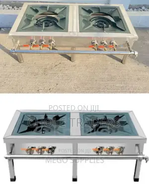 Commercial Double Burner Gas Stove