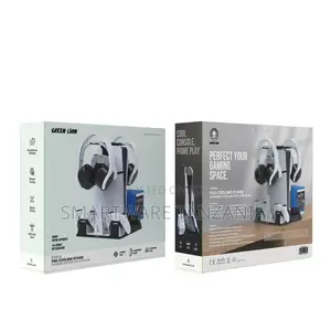 Green Lion Ps5 Cooling Stand Charging Station - White