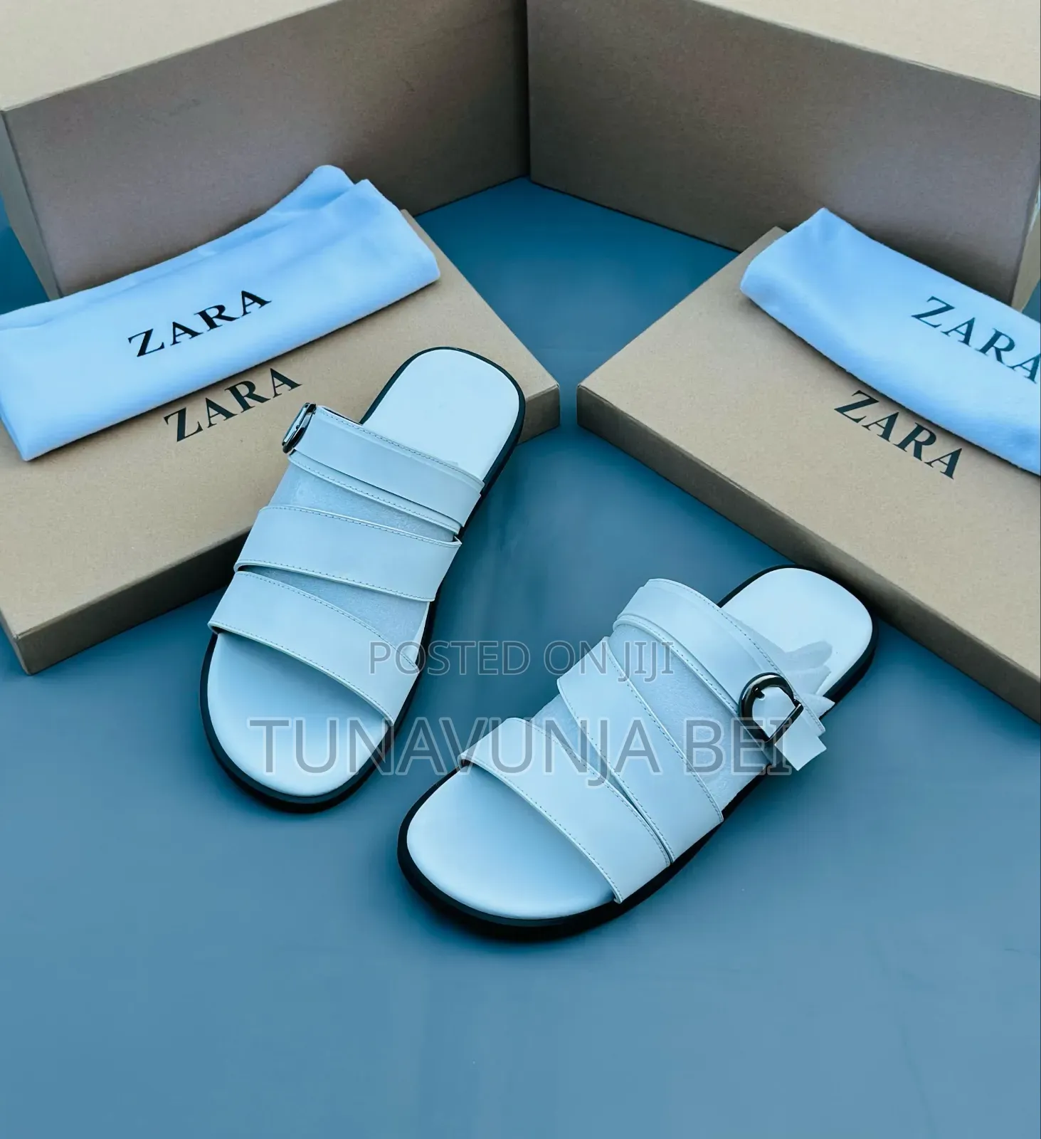 Zara Original Sandals White / Leather Sandals