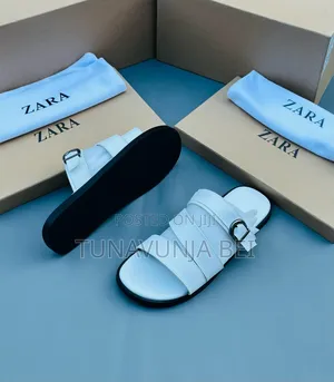 Zara Original Sandals White / Leather Sandals