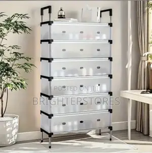 Shoe Rack With Plastic Cover 28 Pairs