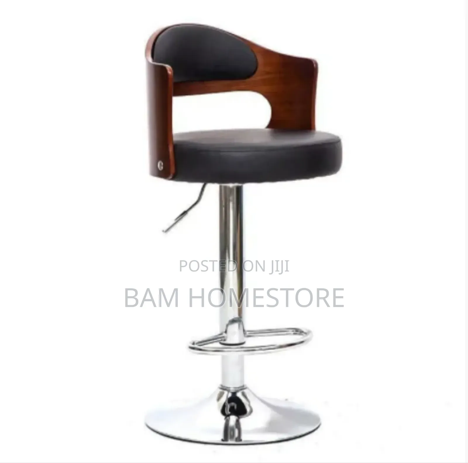 Mid-Century Modern Swivel Bar Stool