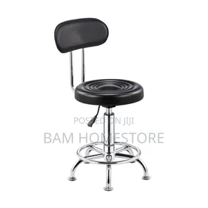 Adjust Height Swivel Stool With Backrest