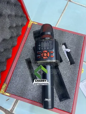 Original Karaoke Mic Yenye Speaker Ndani Yake