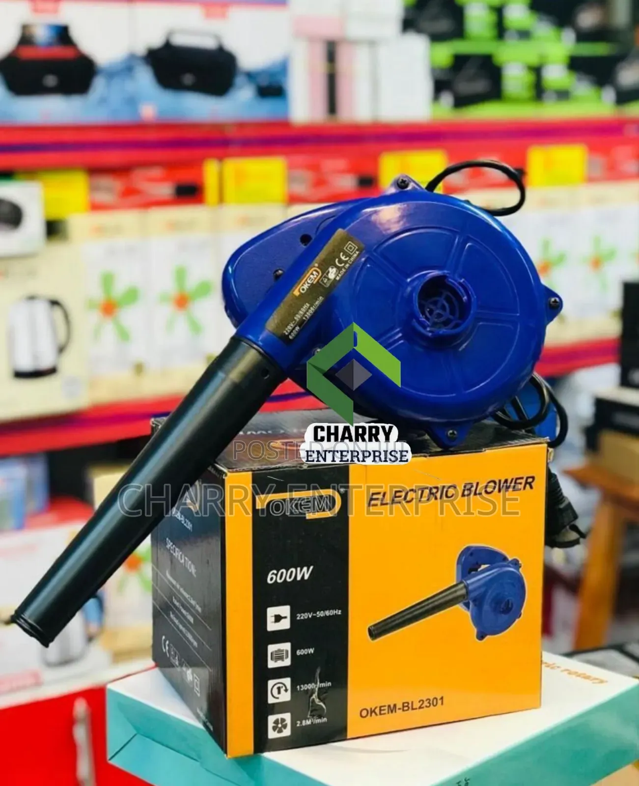 Portable Okemi Electric Blower and Suction or Vacuuming 600w