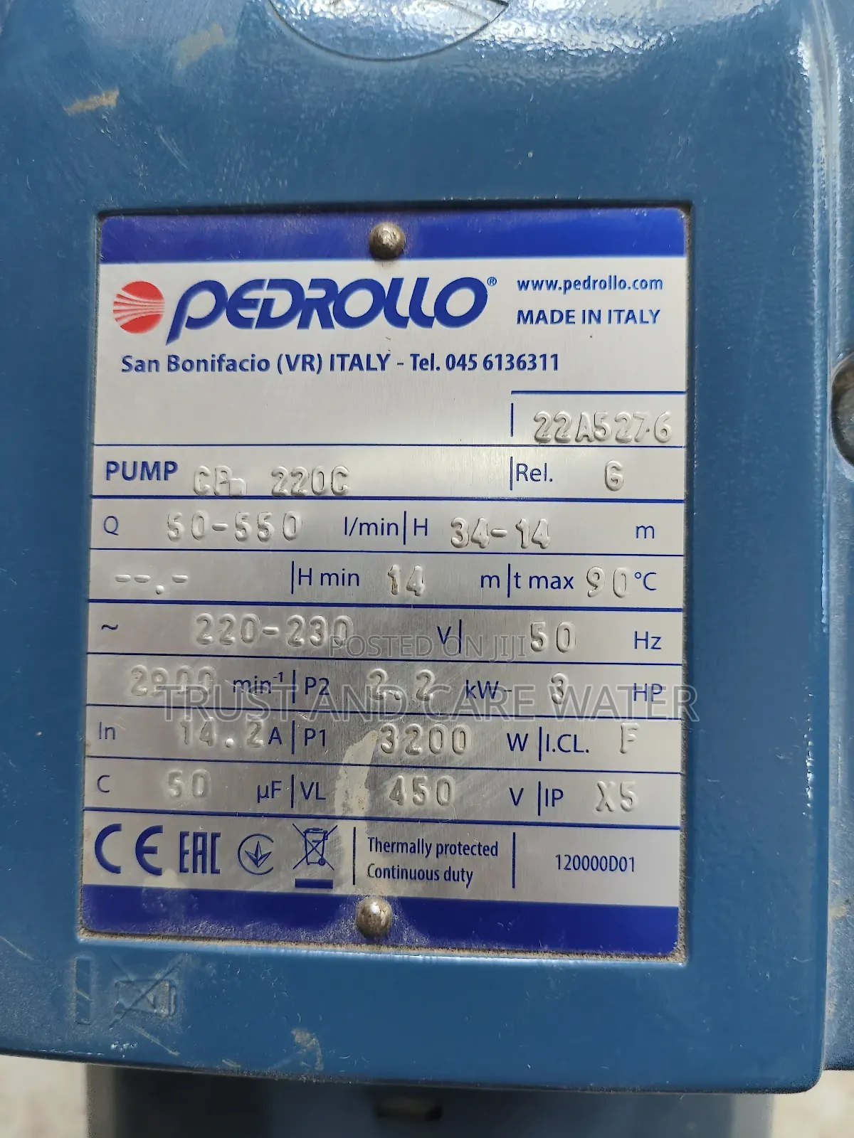 Pedrollo Surface Pump 3hp (3inch)