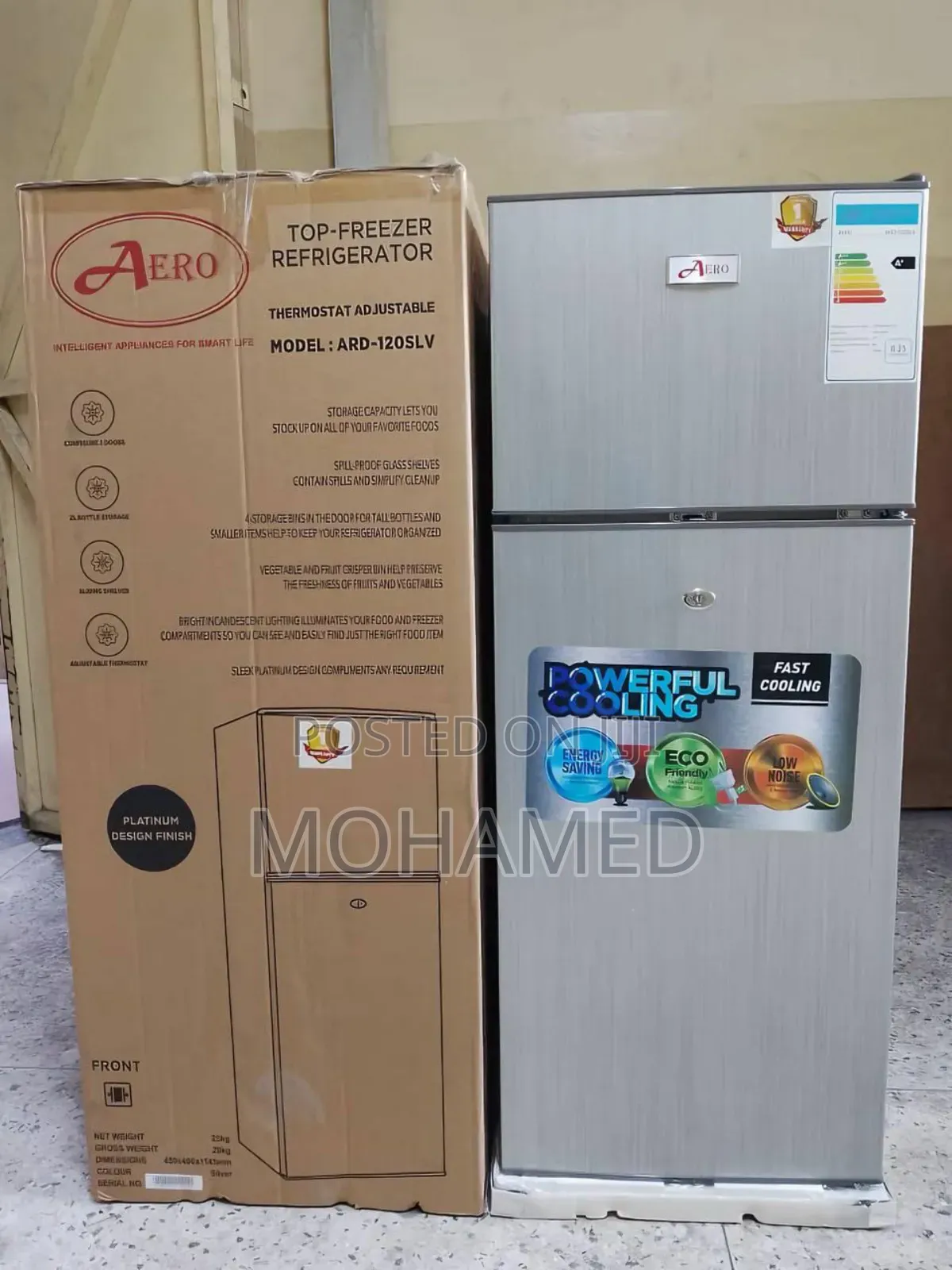 Aero Double Fridge 120l