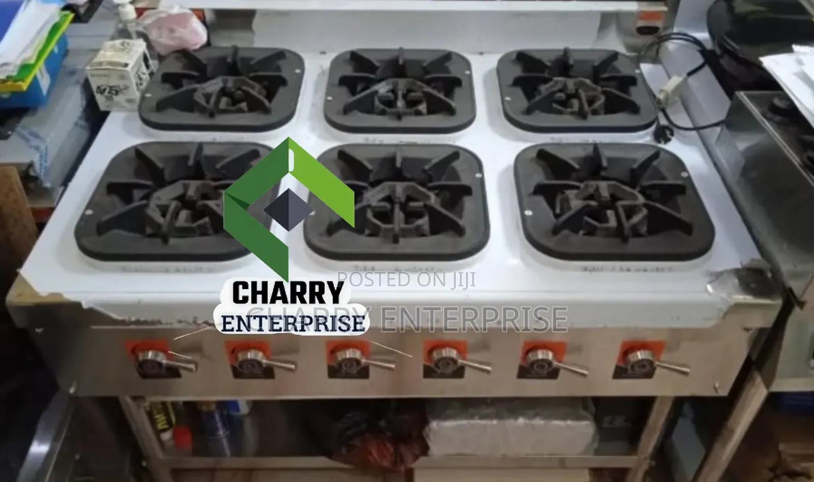 Heavy Duty 6 Burner Commercial Gas Stove High Pressure