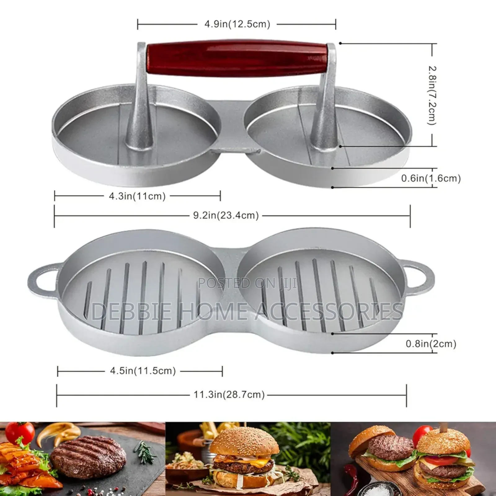 Double Burger Press Maker