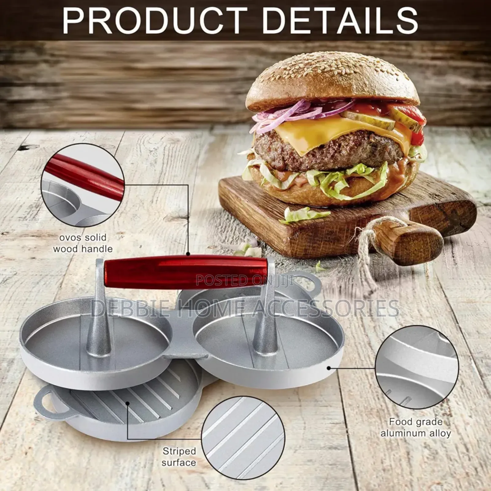 Double Burger Press Maker