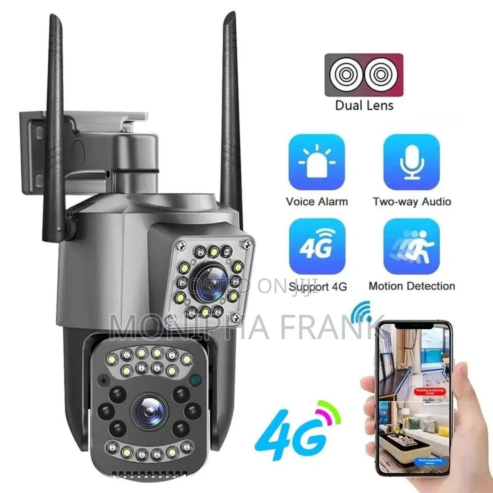 Dual Lens PTZ 4g Camera