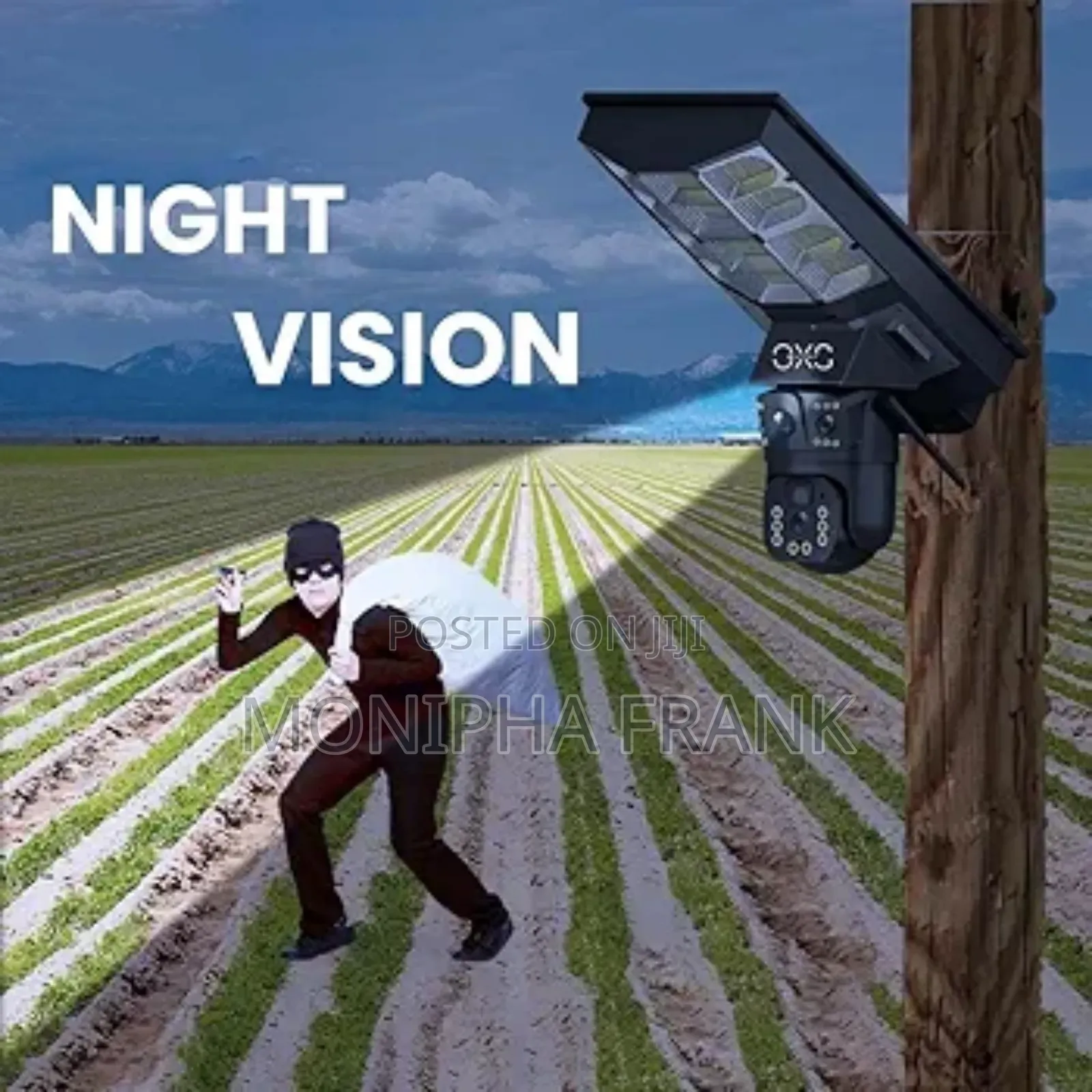 4lens PTZ Solar Camera Ina Mwanga Wa Kutosha