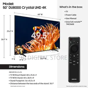 Samsung 50-Inch Class Crystal Uhd Du8000 Series .