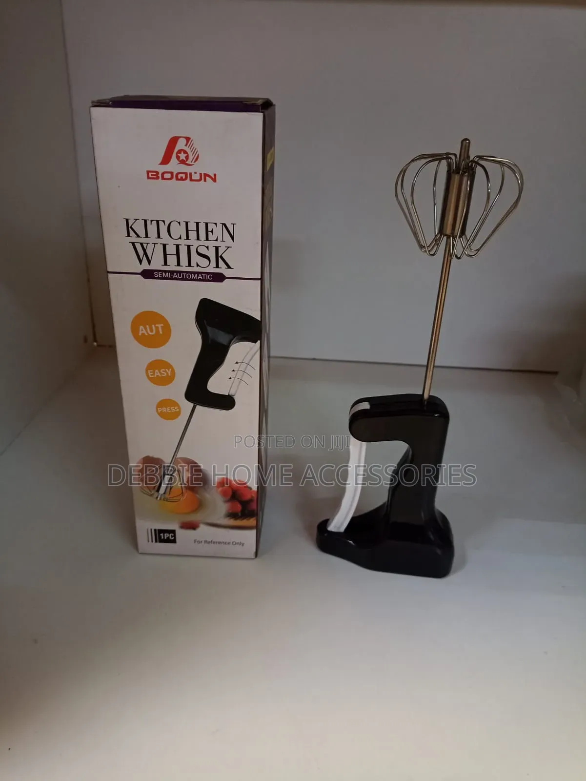 Manual Hand Blender (Kitchen Whisk )With Plastic Handle Multi Color