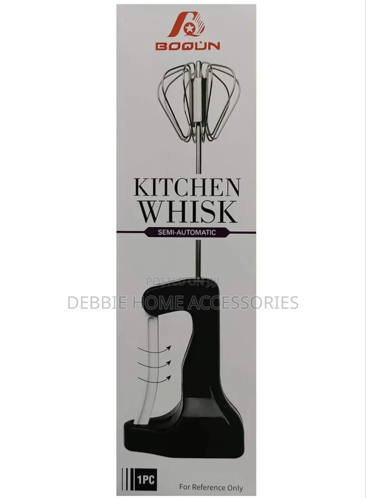 Manual Hand Blender (Kitchen Whisk )With Plastic Handle Multi Color