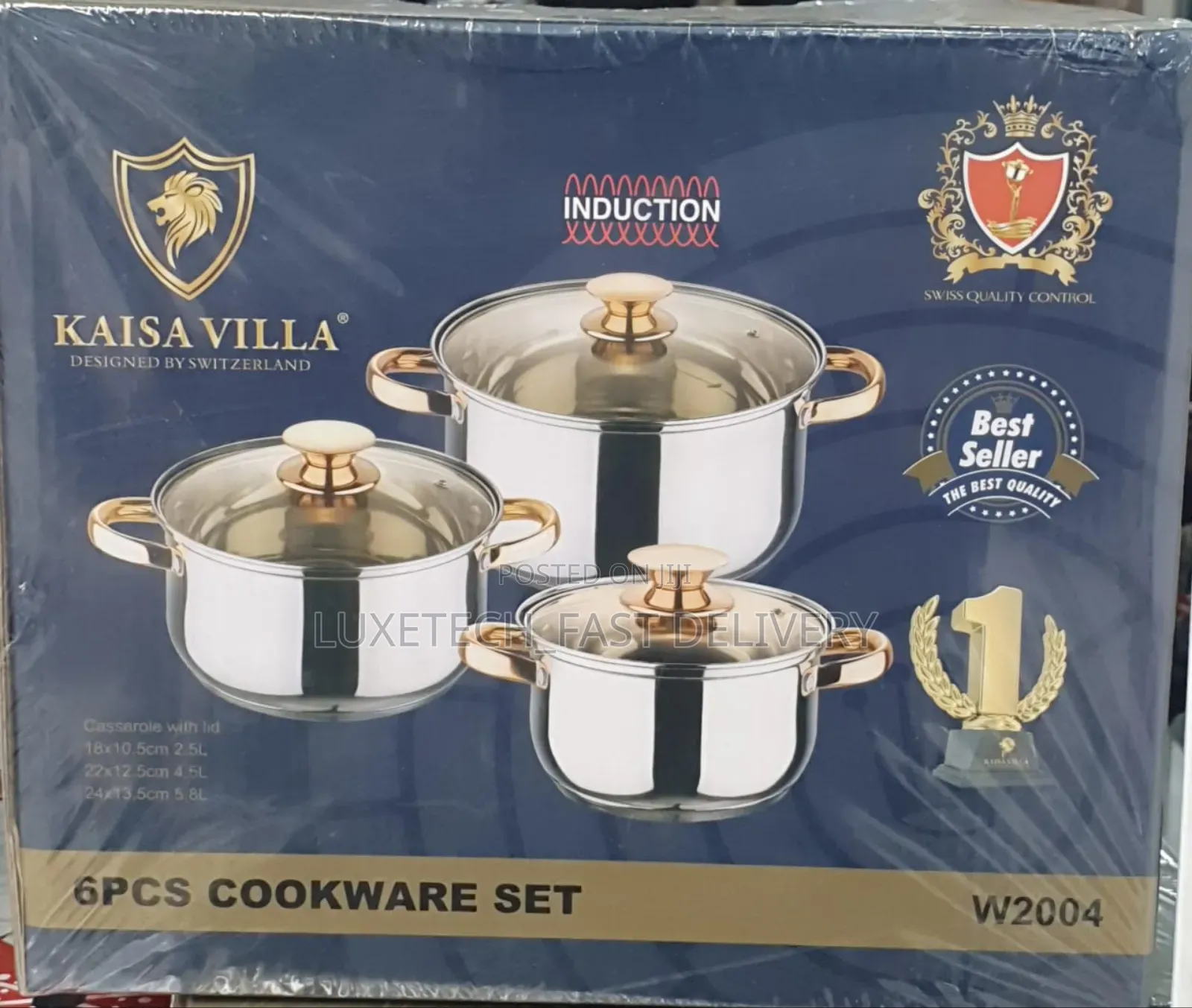Kaisa Villa Stainless Steel Cookware 3pc