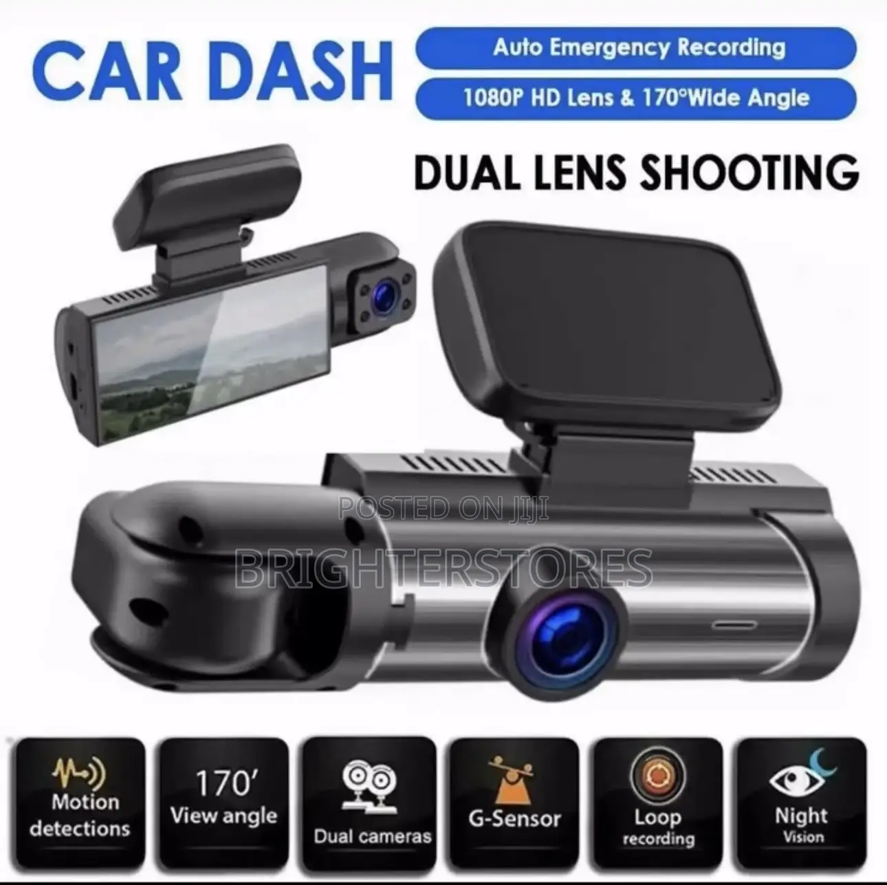 Car Dash Dual Lens Shooting
