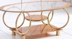Glass Table Office Home