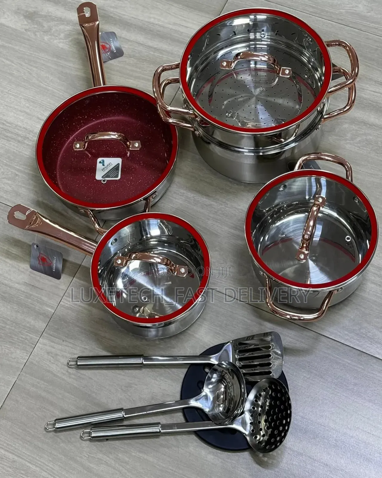 Kaisa Villa Stainless Steel Cookware Set 6-Pieces for All Cookers Type