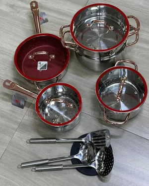 Kaisa Villa Stainless Steel Cookware Set 6-Pieces for All Cookers Type