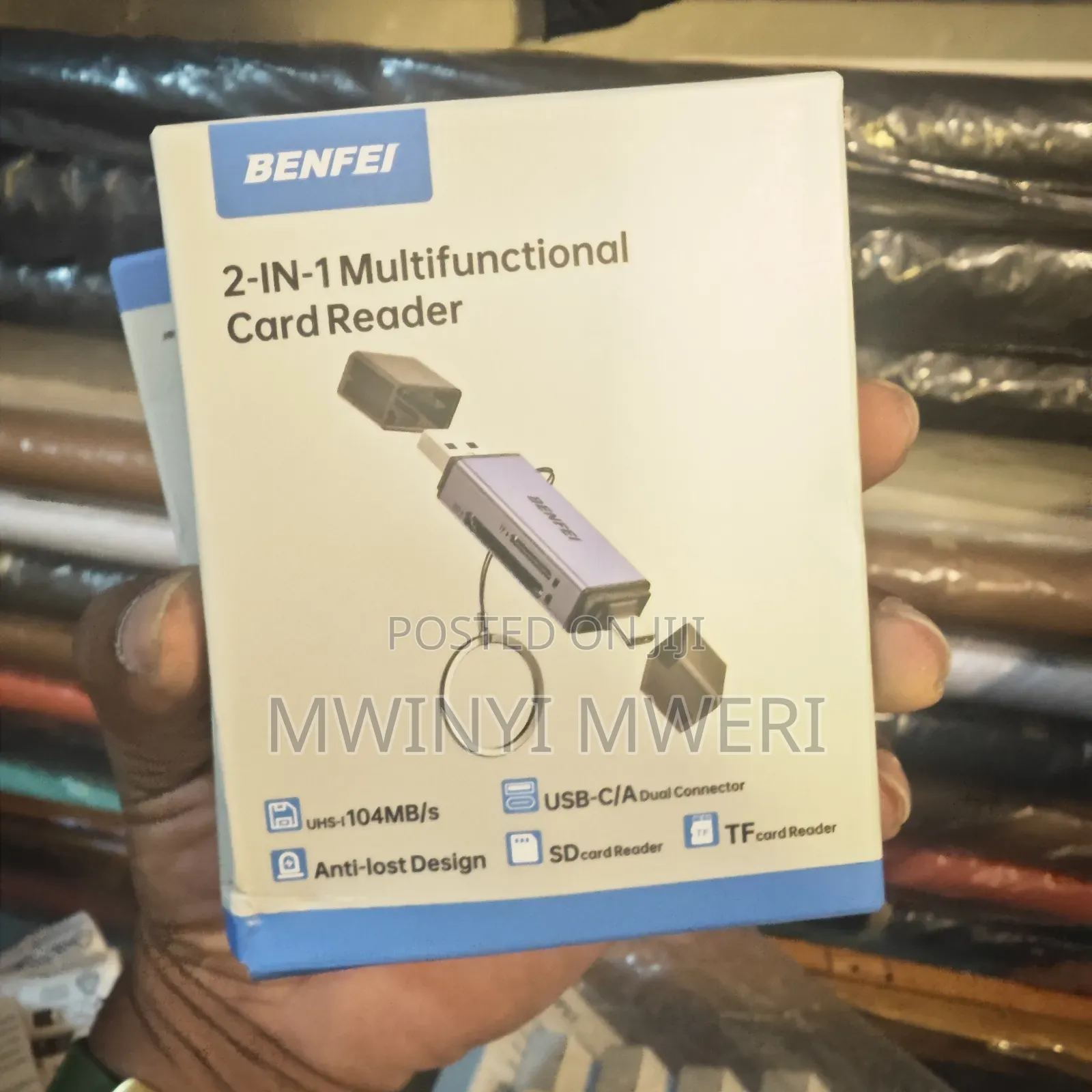 Benfei 2 In 1 Multi-function Card Reader Usb And Type-c, Sd Tf Card