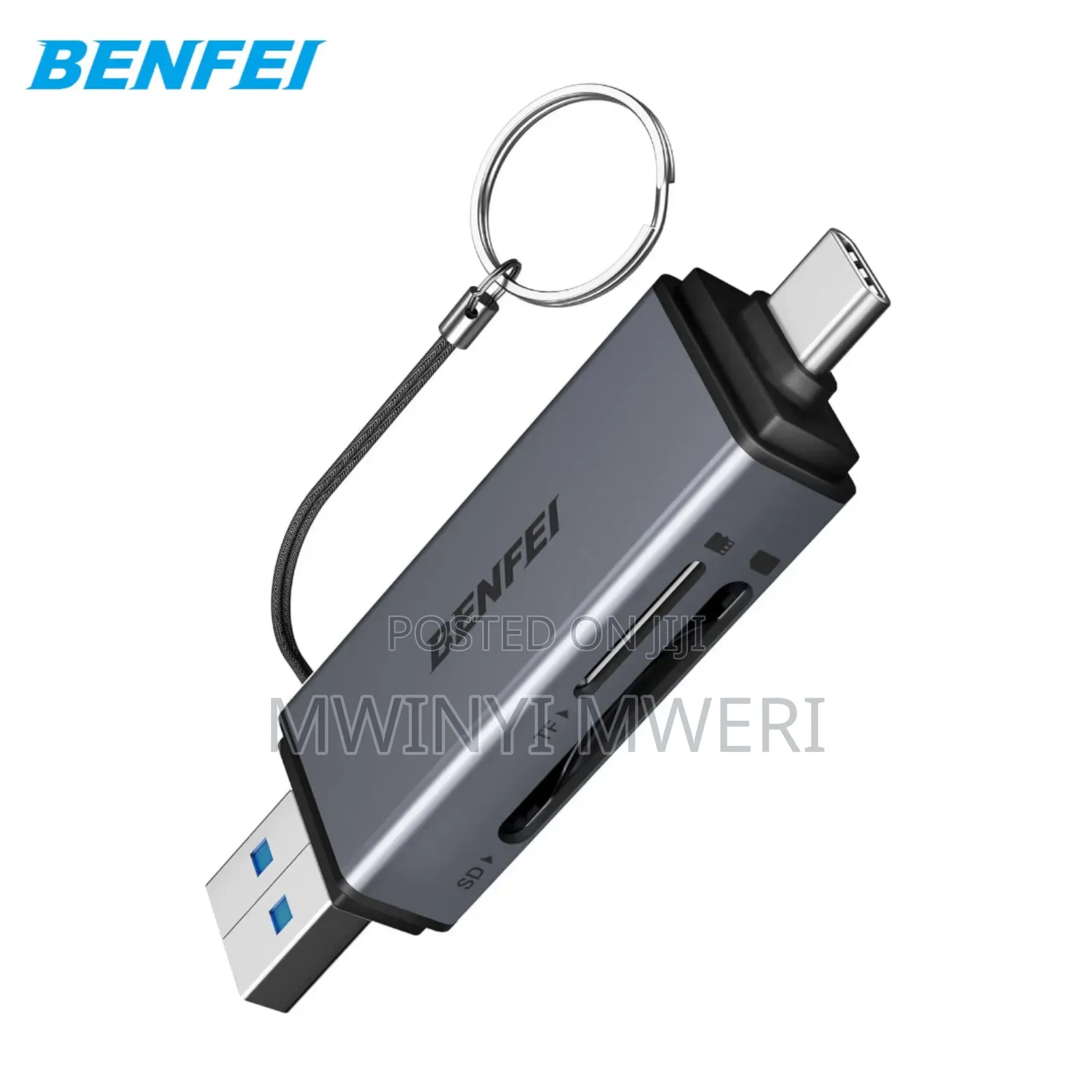 Benfei 2 In 1 Multi-function Card Reader Usb And Type-c, Sd Tf Card