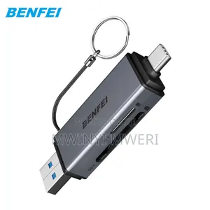 Benfei 2 In 1 Multi-function Card Reader Usb And Type-c, Sd Tf Card