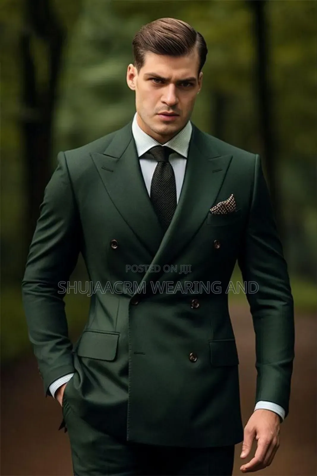 Green Sixbutton Suit| Marco Lorenzo Bends