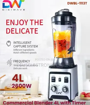 *Digiwave Commercial Blender 4l With Timer 2600w