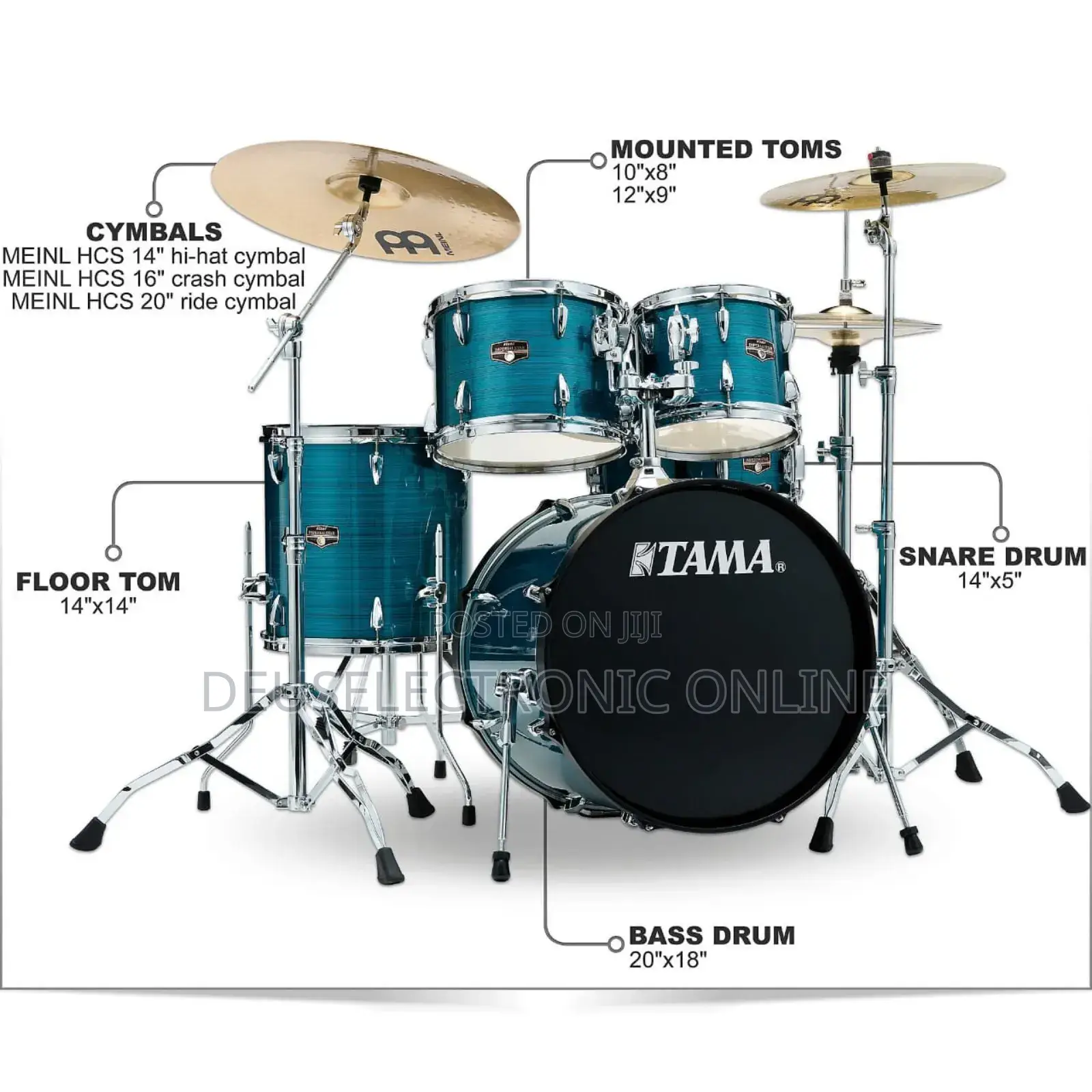 Full Set Tama Drums 