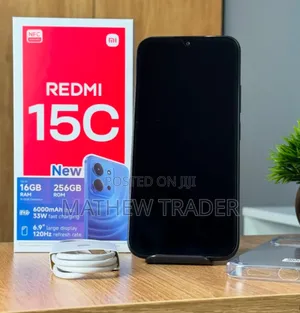 New Xiaomi Redmi 15C 4G 256 GB Black