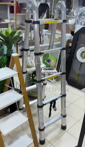 Ngazi Imara Foldable Ladder Ikikunjwa Ni 1.6m Ikikunjuliwa 3.2m