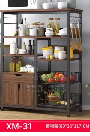 Kitchen Shelves With Cabinets
