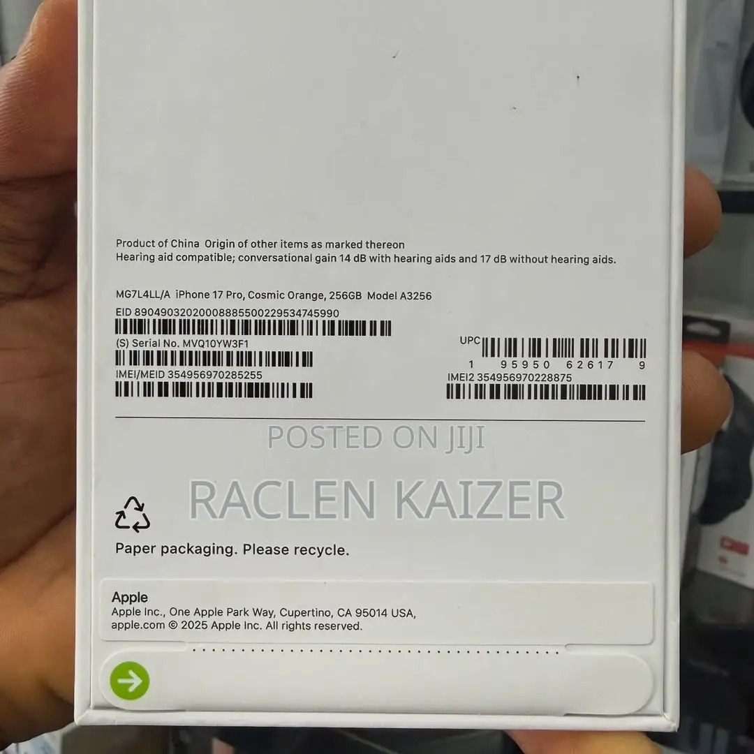 New Apple iPhone 17 Pro 256 GB Orange