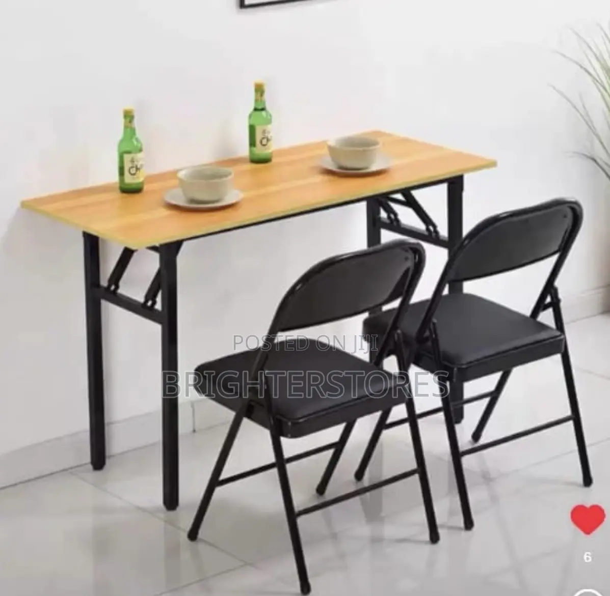 Table Folding 1 N Folding Chairs 2 PCS
