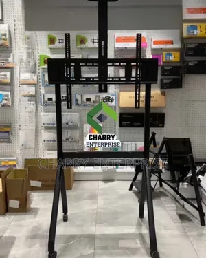 Heavy Duty Strong Moving Trolley Tv Mount Bracket Stand 55" to 90"