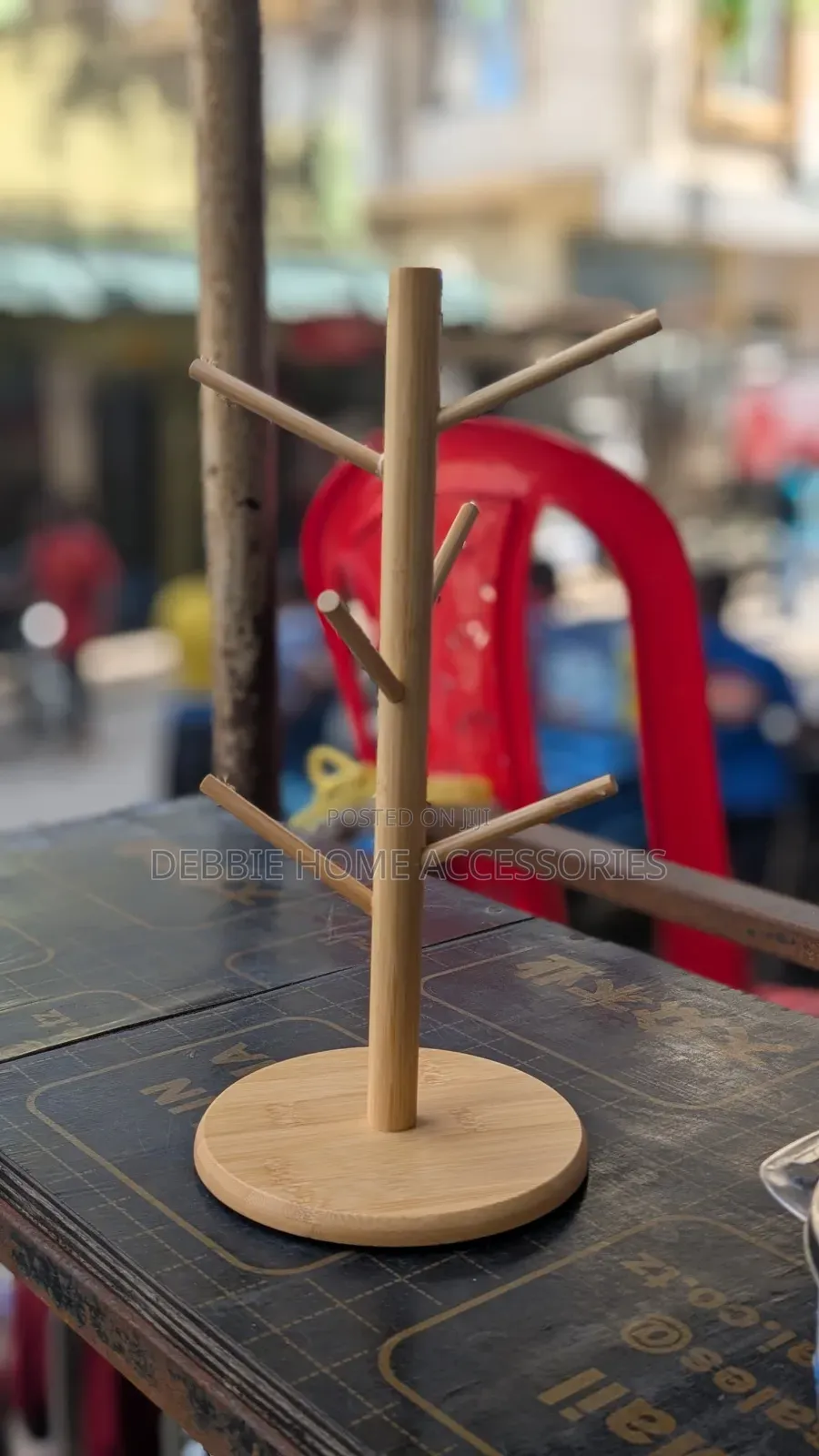 Bamboo Mug Holder or Mug Tree. 2pc