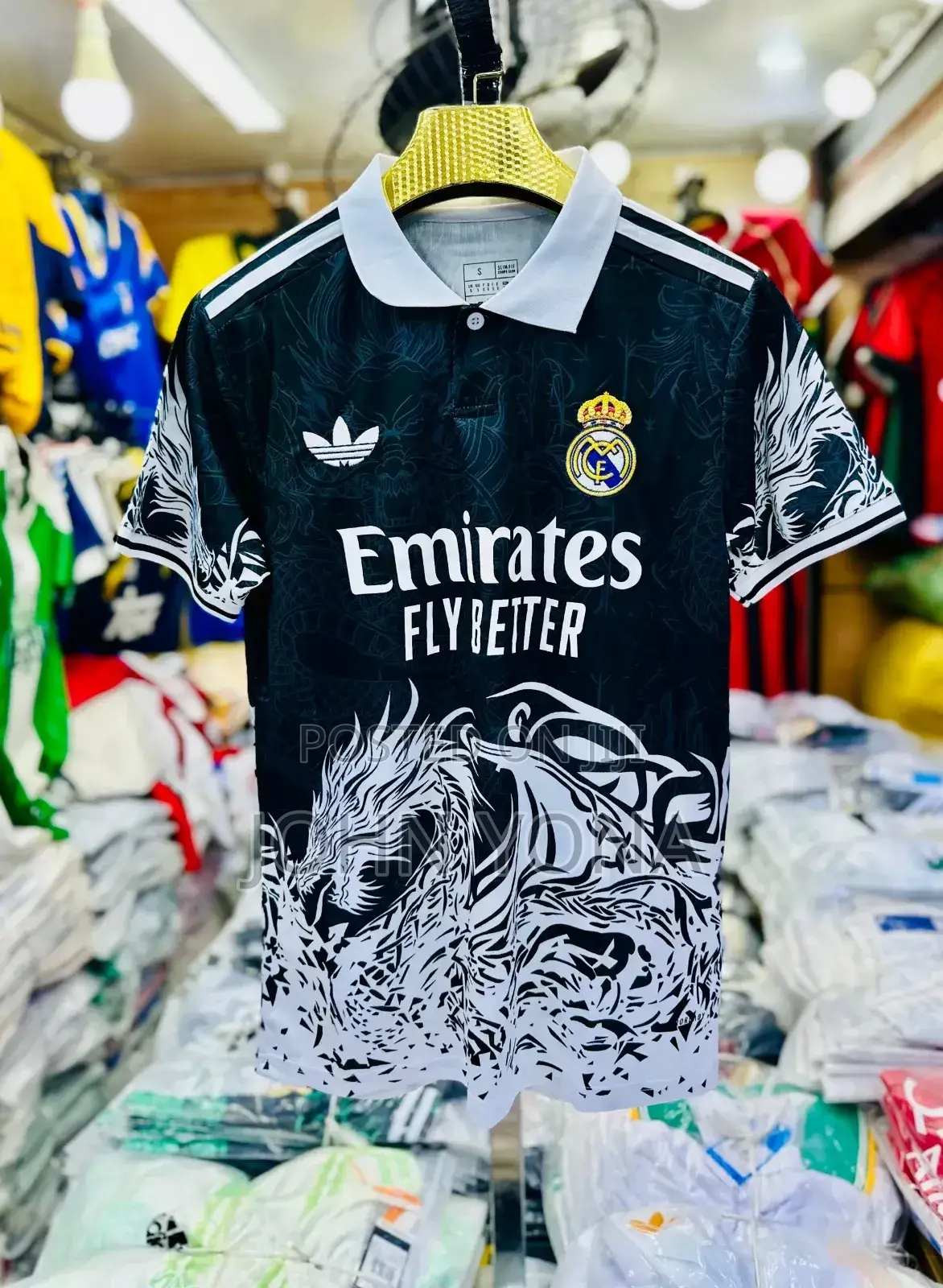 Real Madrid Jersey Dragon Black