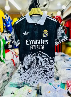 Real Madrid Jersey Dragon Black