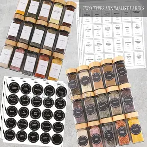 The Culinary Bamboo Spice Jars 24pcs