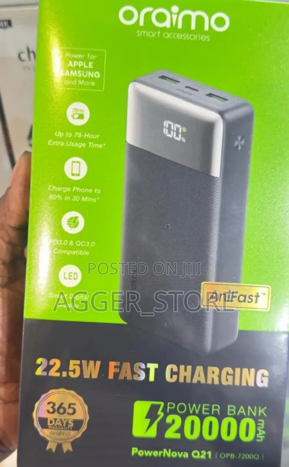 Oraimo Powernova Q21 Original Powerbank New 20000mah