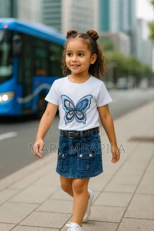 Skirt Jeans+ Blouse