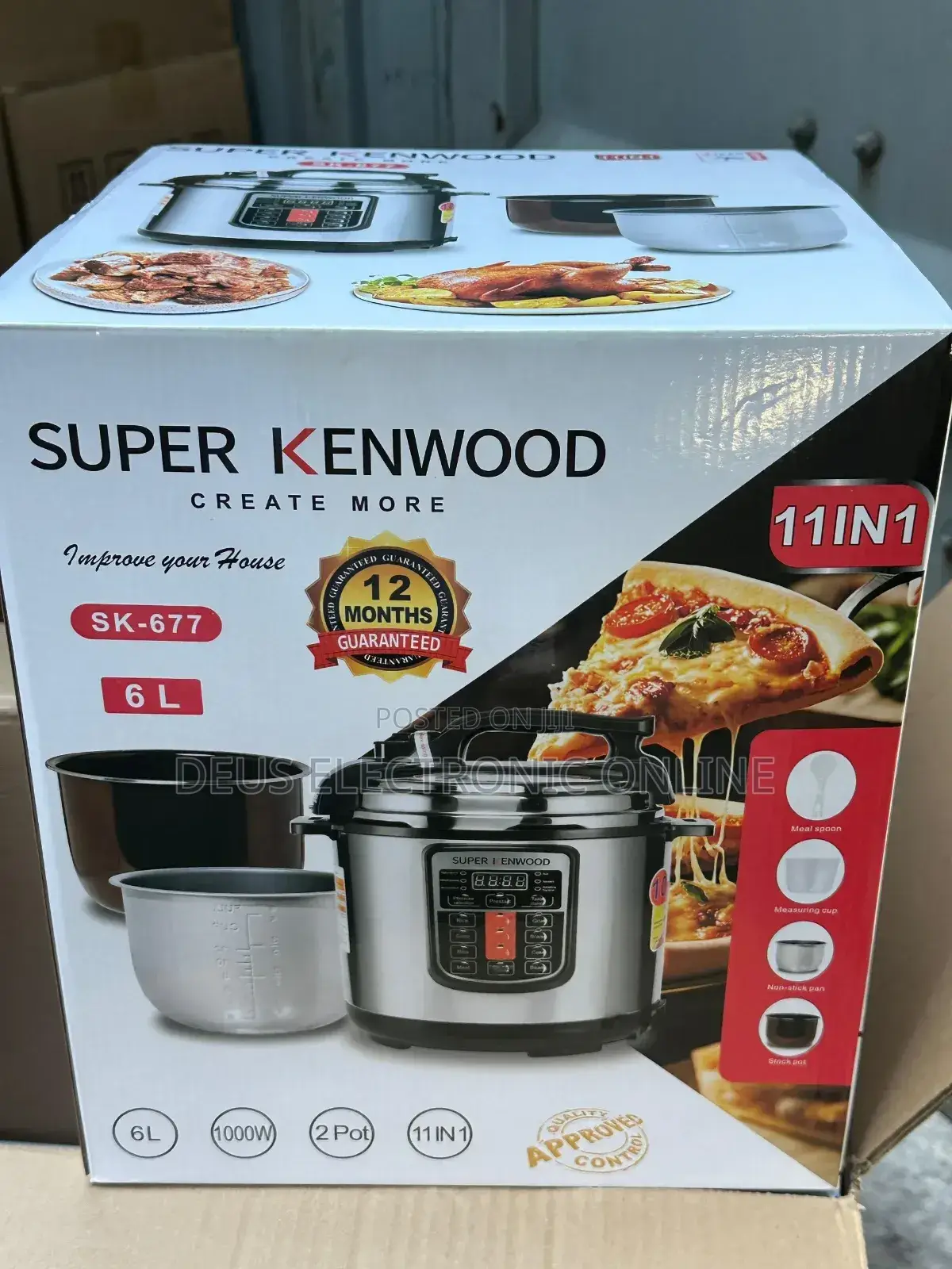 Electric Pressure Cooker 6l (Gold)
Sufuria 2
